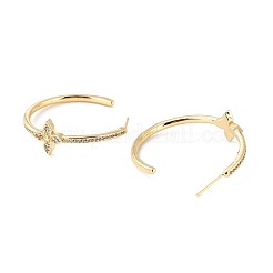 Orecchini a cerchio aperto con zirconi cubici per donna ragazza&nbsp;X-ZIRC-Z018-25G