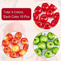 30 Stück 3 Farben Mini-Schaumstoff-Imitationsäpfel&nbsp;DJEW-CA0001-26
