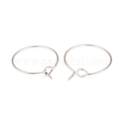 Boucles d'oreilles créoles en acier inoxydable chirurgical 316L&nbsp;STAS-G229-07P-08A
