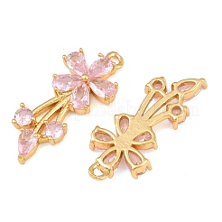 Pendentifs avec zircon cubiques à micro-pavés en laiton&nbsp;CU-CBA7392-12G-02