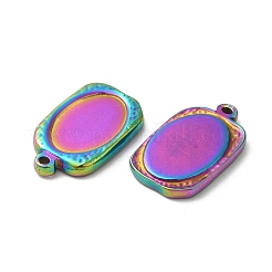 Placcatura ionica (ip) 304 impostazioni cabochon pendente in acciaio inossidabile&nbsp;STAS-K267-02RC