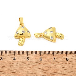 Pendentifs avec zircon cubiques à micro-pavés en laiton&nbsp;KK-G533-17G-01