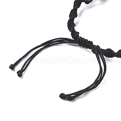Braccialetti di perline intrecciate di cristallo di quarzo naturale tinto&nbsp;BJEW-TA00346-01