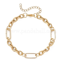 Bracelets à chaînes Figaro en acier inoxydable 304 pour femmes&nbsp;BJEW-JB12775-01