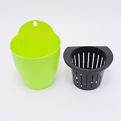 Vaso contenitore per fioriera in plastica da appendere a parete&nbsp;LS-AJEW-WH0155-56A