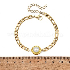 Natürliche Barockperle Keshi Perle Link Armbänder&nbsp;BJEW-JB13963