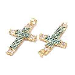 Ottone micro spianare pendenti zirconi&nbsp;ZIRC-I063-01G