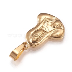201 Edelstahlanhänger&nbsp;STAS-N096-09G