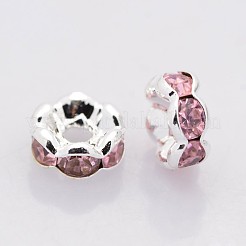 Perline distanziatori strass in ottone&nbsp;RB-A014-L5mm-27S-NF