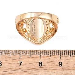 Fingerringe aus Messing mit Mikropavé-Kubikzirkonia für Damen&nbsp;CU-CBAA973-03G