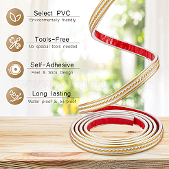 PVC selbstklebende flexible Formleiste&nbsp;DIY-WH0591-623A