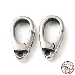 925 fermoirs pinces de homard en argent sterling de Thaïlande&nbsp;STER-D003-07AS