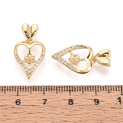 Messing micro pave zirkonia tasse perle peg kautionen pin anhänger&nbsp;KK-T079-54G