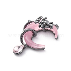 Pendentifs en alliage avec strass&nbsp;X-PALLOY-V002-04B-02
