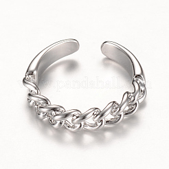 Messing Manschettenfingerringe&nbsp;LS-RJEW-T001-15P