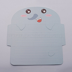 Tier-Cartoon-Grußkarten aus Papier&nbsp;DIY-WH0161-09I