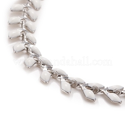 Emaille-Weizen-Gliederkette&nbsp;NJEW-P220-02P-05