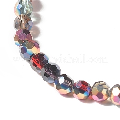 Hilos de perlas de vidrio galvanizado transparente&nbsp;GLAA-G097-04B