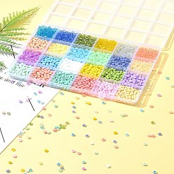 288g 24 styles de perles de rocaille en verre&nbsp;SEED-FS0001-26B