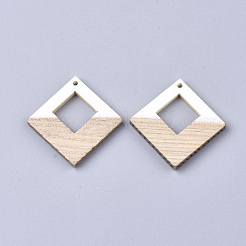 Colgantes de resina & madera&nbsp;X-RESI-S358-27
