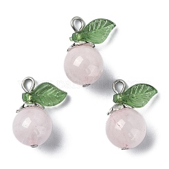 Pendenti di frutta con pietre preziose naturali miste da 4 pz 4 stili&nbsp;PALLOY-TA00077