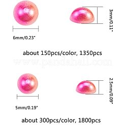 Nachahmung Perlen Acryl Cabochons&nbsp;OACR-PH0001-18
