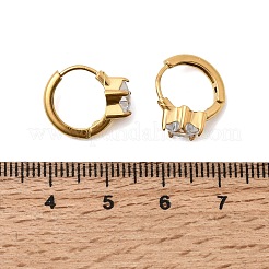 Pendientes de aro con forma de estrella&nbsp;EJEW-P344-01G