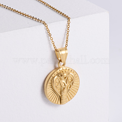 Collares colgantes vintage europeos de acero inoxidable con diseño de serpiente para hombres y mujeres.&nbsp;AN9541