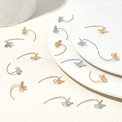 Ganci di orecchini in ottone&nbsp;KK-BC0006-49