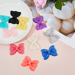 10 Stück 10 Farben Harz-Strass-Cabochons&nbsp;FIND-FH0016-73