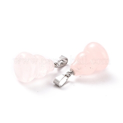 Colgantes naturales de cuarzo rosa&nbsp;G-G846-01C