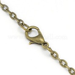 Legierung flach rund mit Pferd Anhänger Halskette Taschenuhr&nbsp;WACH-N011-84