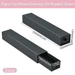 Schubladenboxen für Schmucksets aus Papier und Karton&nbsp;CON-WH20008-11C