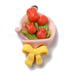 Pendentifs en résine opaque&nbsp;X-RESI-D055-050P