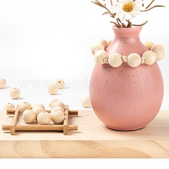 100pcs 10 Stil unvollendete europäische Naturholzperlen&nbsp;WOOD-LS0001-02