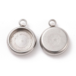 Cabochon pendenti in acciaio inossidabile 304 anti-ossidazione&nbsp;STAS-K202-03C-P
