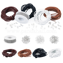 DIY-Kit zur Herstellung von Armbändern aus Rindslederkordeln&nbsp;DIY-TA0015-01
