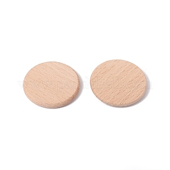 Cabochon in legno di faggio naturale non finito&nbsp;X-WOOD-E010-10