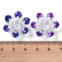 Placage de capuchons de perles en acrylique&nbsp;OACR-H118-06