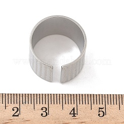Anneaux de manchette ouverts en acier inoxydable 304&nbsp;RJEW-A079-01D-P