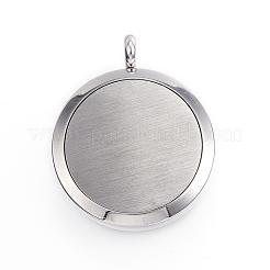 Medaillonanhänger mit Diffusor aus chirurgischem Edelstahl 316&nbsp;STAS-H342-99P