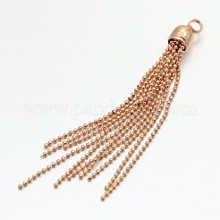 Messing Quaste Anhänger Schmuck&nbsp;KK-F0319-03