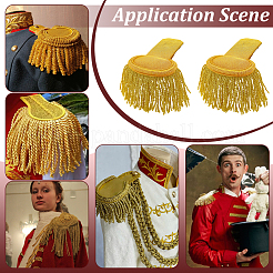 Accessori per costumi in stoffa con spalline di ferro&nbsp;DIY-WH0700-52A
