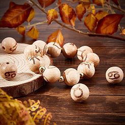 Perle en bois&nbsp;WOOD-CA0001-04