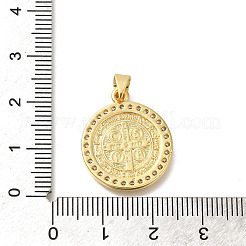 Gestell aus Messing mit Zirkonia-Anhängern&nbsp;KK-Z086-33G-09