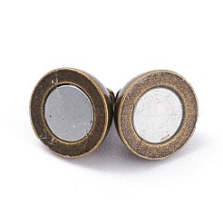 Chiusure magnetiche rotonde in ottone con passanti&nbsp;X-MC019-AB