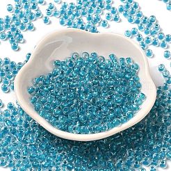 6/0 transparente Innenfarben Glas Saatperlen&nbsp;SEED-P006-01A-08