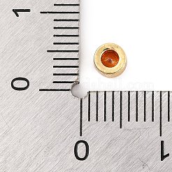 Gestellbeschichtung flach rund Messing Micro Pave Zirkonia Cabochons&nbsp;KK-F874-03G-10