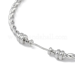 Herstellung eines gedrehten Kettenarmbands aus Messing&nbsp;KK-U020-14P