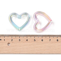Perles acryliques transparentes plaquées UV. couleur mélangée&nbsp;OACR-Z020-21A